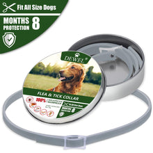 Load image into Gallery viewer, Dewel Anti Flea Ticks Insect Mosquitoes 8 Months Protection Waterproof Long Lasting Dog Collar Custom Puppy Cat Pet Collars
