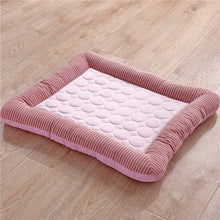 Load image into Gallery viewer, Summer Cooling Pet Dog Mat Ice Pad Dog Sleeping Mats For Dogs Cats Pet Kennel Top Quality Cool Cold Silk Bed For Dog