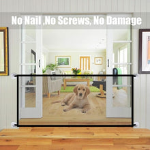 Load image into Gallery viewer, Nueva barrera para mascotas vallas portátiles plegables de malla transpirable puerta para perros protección de separación para mascotas cerca aislada perros valla de seguridad para bebés
