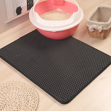 Load image into Gallery viewer, Waterproof Pet Cat Litter Mat Foldable EVA Double-Layer Cats Mat Bottom Non-slip Pet Litter Cat Mat Layer Pet Litter Catcher Mat
