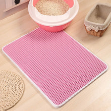 Load image into Gallery viewer, Waterproof Pet Cat Litter Mat Foldable EVA Double-Layer Cats Mat Bottom Non-slip Pet Litter Cat Mat Layer Pet Litter Catcher Mat
