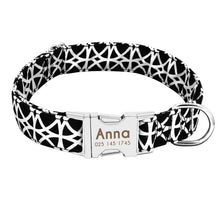Load image into Gallery viewer, Dog Collar Custom Nylon Puppy Cat Dog Tag Collar Leash Personalized Pet Nameplate ID Collars Adjustable For Medium Large Dogs
