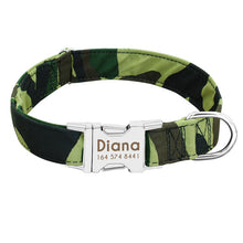 Load image into Gallery viewer, Dog Collar Custom Nylon Puppy Cat Dog Tag Collar Leash Personalized Pet Nameplate ID Collars Adjustable For Medium Large Dogs
