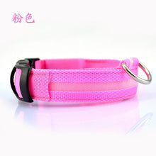 Load image into Gallery viewer, Nylon LED Pet dog Collar,Night Safety Flashing Glow In The Dark Dog Leash,Dogs Luminous Fluorescent Collars Pet Supplies
