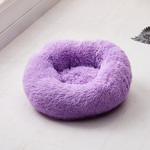 Load image into Gallery viewer, Removable Donut Long Plush Pet Dog Bed Kennel Round Bed Winter Warm Sleeping Lounger House Soft for Medium Large Dogs Washable
